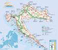 mapa Chorvatsko dlnice
